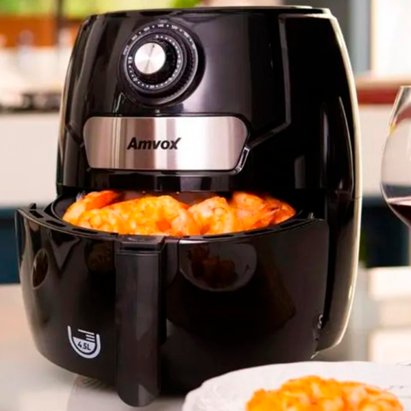 Air Fryer Amvox ARF 1245 4,5L 220V - Potência 1400W e Timer-Imagem 2