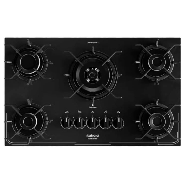 Cooktop Itatiaia Itamaster 5 Bocas TC Bivolt - Com Tripla Chama-Imagem 2