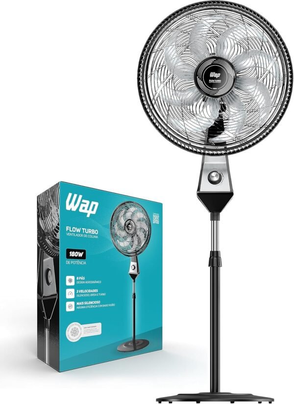 Ventilador de Coluna WAP Flow Turbo FW009221 220V - 8 Pás, Silencioso e Econômico-Imagem 3