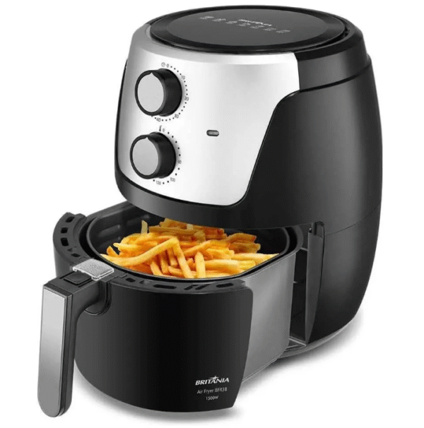 Fritadeira Air Fryer Britânia BFR38 4,2L 1500W - Timer e Tecnologia Air Flow-Imagem 3