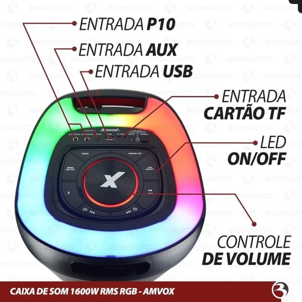 Caixa Amplif. Amvox ACA 1601 Festa ll-Imagem 4