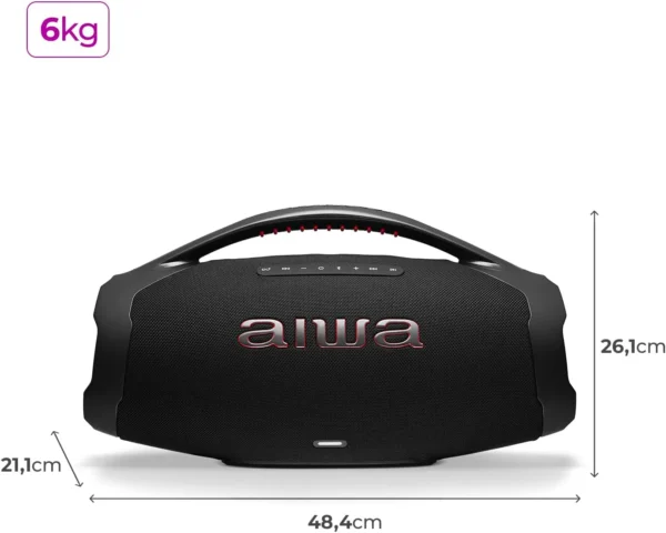 Caixa De Som Boombox Plus 200w AWS-BBS-01-B Aiwa