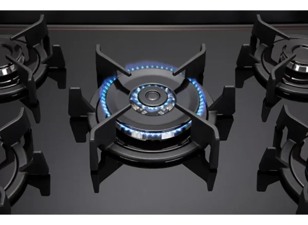 Fogão 5 Bocas Dako Magister Preto Com Mesa De Vidro Bivolt-Imagem 8