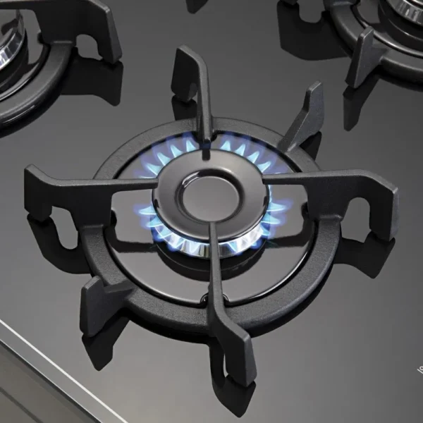 Fogão 5 Bocas Dako Magister Preto Com Mesa De Vidro Bivolt-Imagem 9