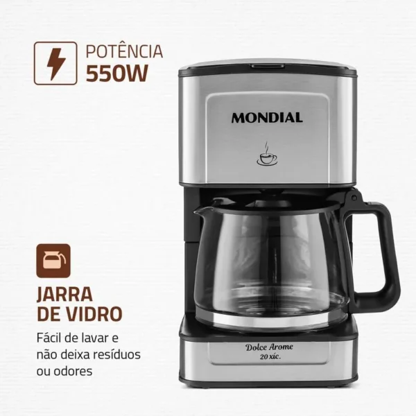 Cafeteira Elétrica Mondial C-43-20X-SI-Imagem 6