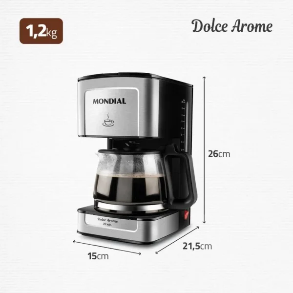 Cafeteira Elétrica Mondial C-43-20X-SI-Imagem 2