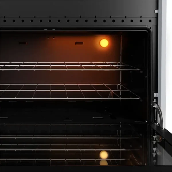 Fogão Mueller 5 bocas Preto com Mesa de Vidro e grades de Ferro Fundido MFV5BF-Imagem 3