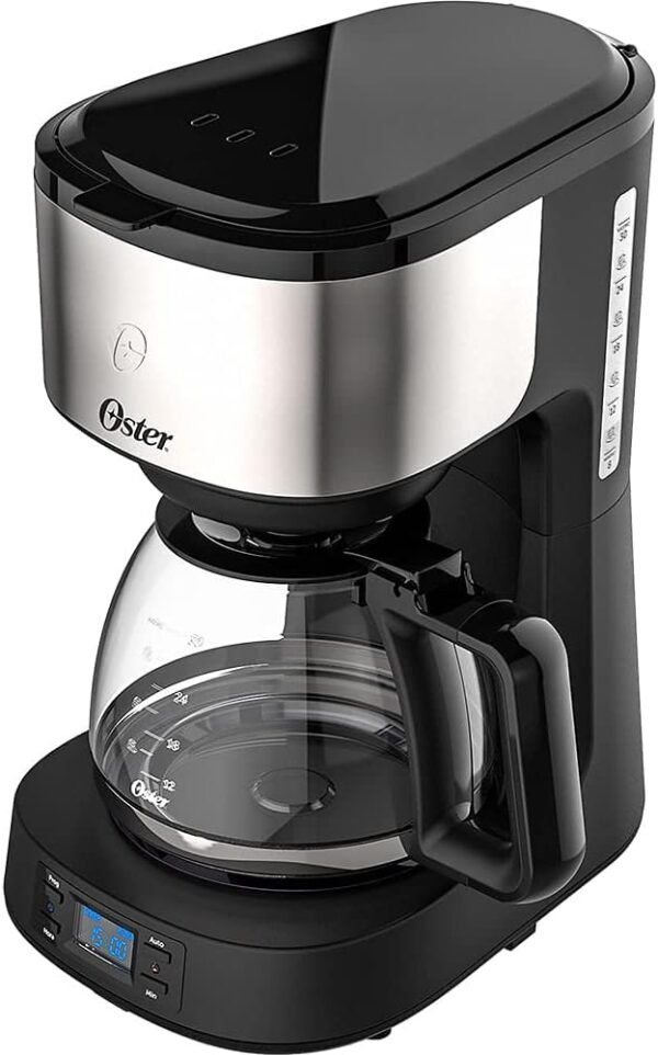 Cafeteira Oster Day Light Programável, 1,2L, 220V, Preto/Inox, 800W, OCAF500-Imagem 2