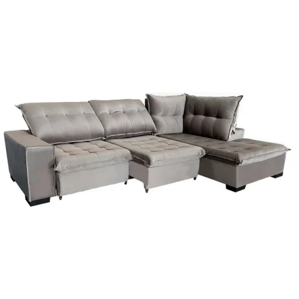 Conjunto Sofá 4 Lugares Qatar 253 Sol - Sol Estofados-Imagem 2