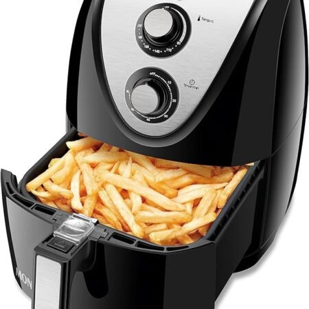 Fritadeira Sem Óleo Air Fryer 5L, Mondial, Preto/Inox, 1900W, 220V - AFN-50-BI