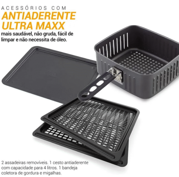 Fritadeira Air Fryer Oven Philco 12L 4 em 1 1800W PFR2200-Imagem 5