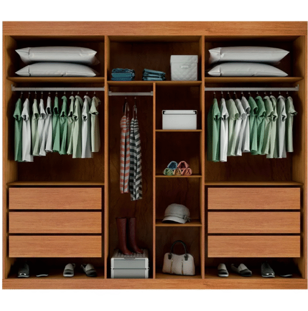 Guarda Roupa Casal 6P 6G Sergipe Bianchi-Imagem 2
