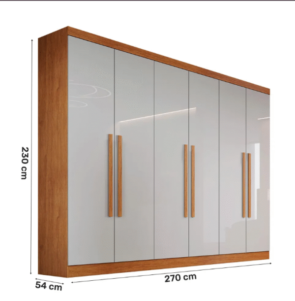 Guarda Roupa Casal 6P 6G Sergipe Bianchi-Imagem 3