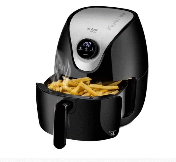 Fritadeira Elétrica Air Fryer 4L Digital 1500W 220V Preto Multi - CE169-Imagem 6