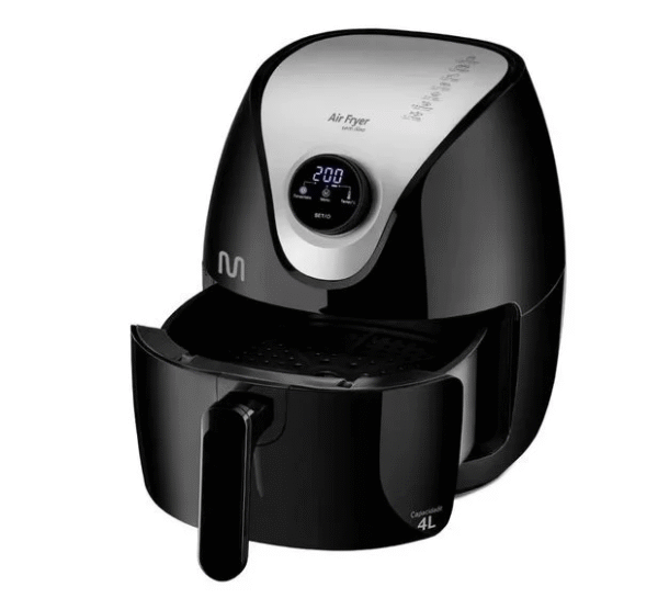 Fritadeira Elétrica Air Fryer 4L Digital 1500W 220V Preto Multi - CE169-Imagem 2