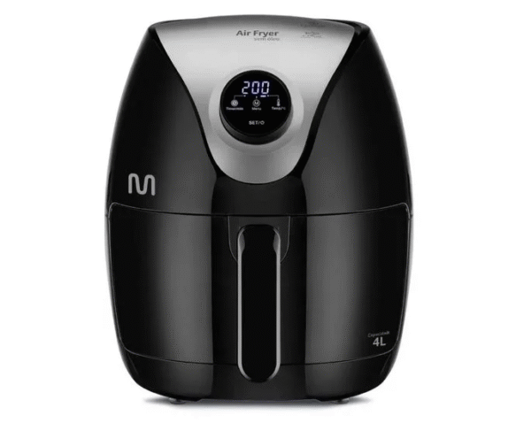 Fritadeira Elétrica Air Fryer 4L Digital 1500W 220V Preto Multi - CE169