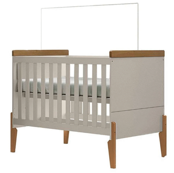 Berço Americano Emilly Off White Carvalho - Canaã