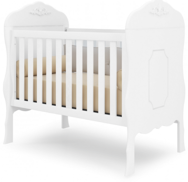 Berço Americano Realeza Branco Acetinado - Canaã