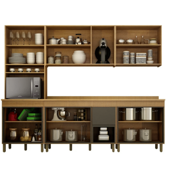 Cozinha Modulada com Tampo 5 Peças Frisada Dakota Valdemóveis-Imagem 4