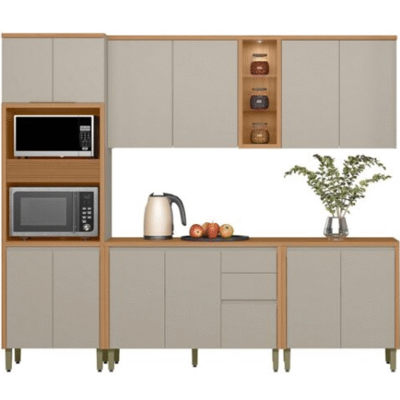 Cozinha 5 Peças Allure Jequitibá/Gris Fosco