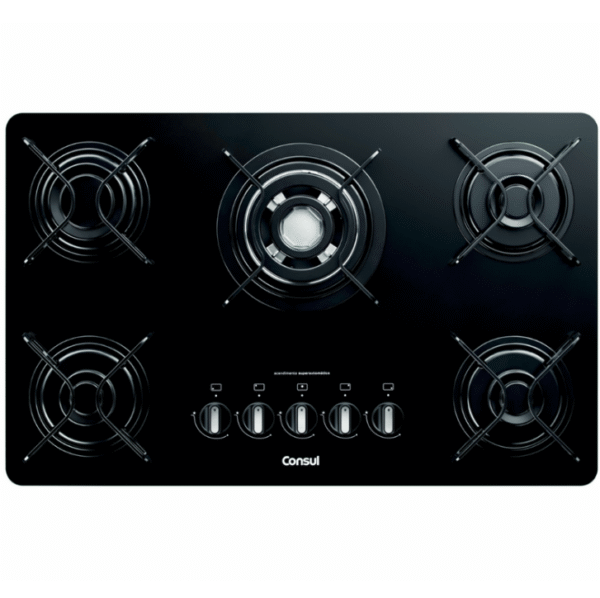 Cooktop 5 Bocas Consul com Quadrichama e Acendimento Automático