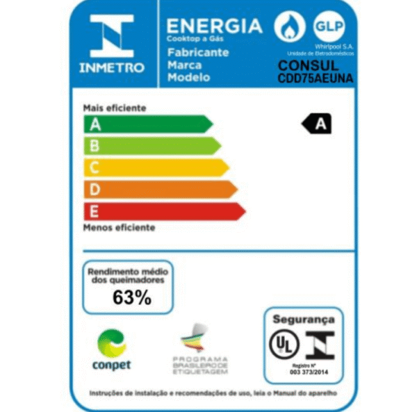 Cooktop 5 Bocas Consul com Quadrichama e Acendimento Automático-Imagem 4