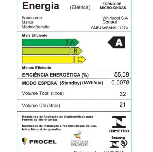 Micro-ondas Consul 32 Litros Branco com Menu Fácil-Imagem 3