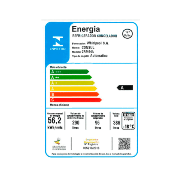 Refrigerador Consul  Crm44 Frost Free Duplex 386L (Branco)-Imagem 2