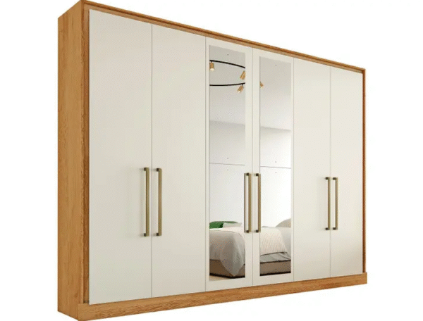 Guarda-Roupa Mademarcs Argos 6 portas com espelho