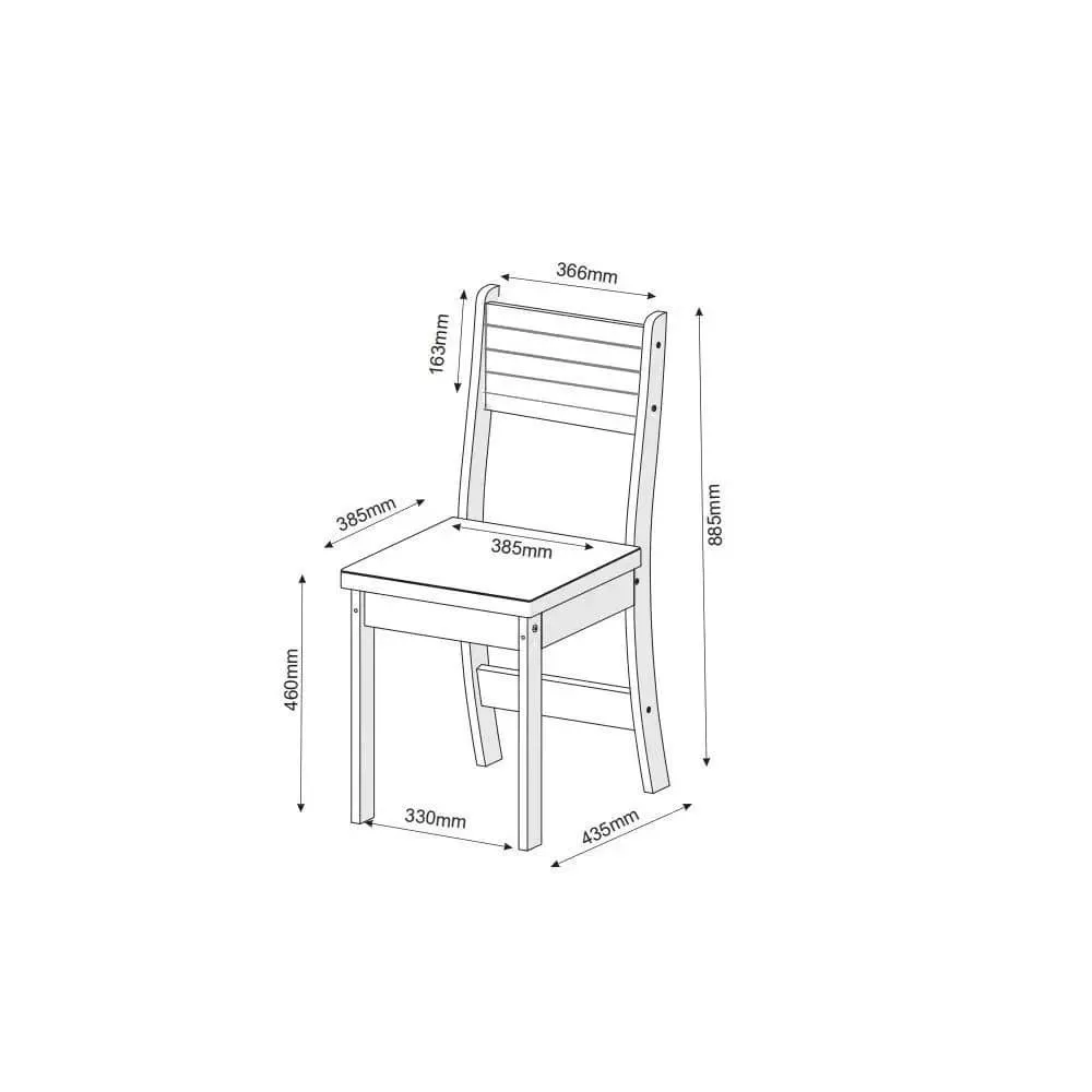 CONJ MESA VIERO SALA SLIN C/4CAD (MEL/BLONDE LINHO - KAKI)-Imagem 2