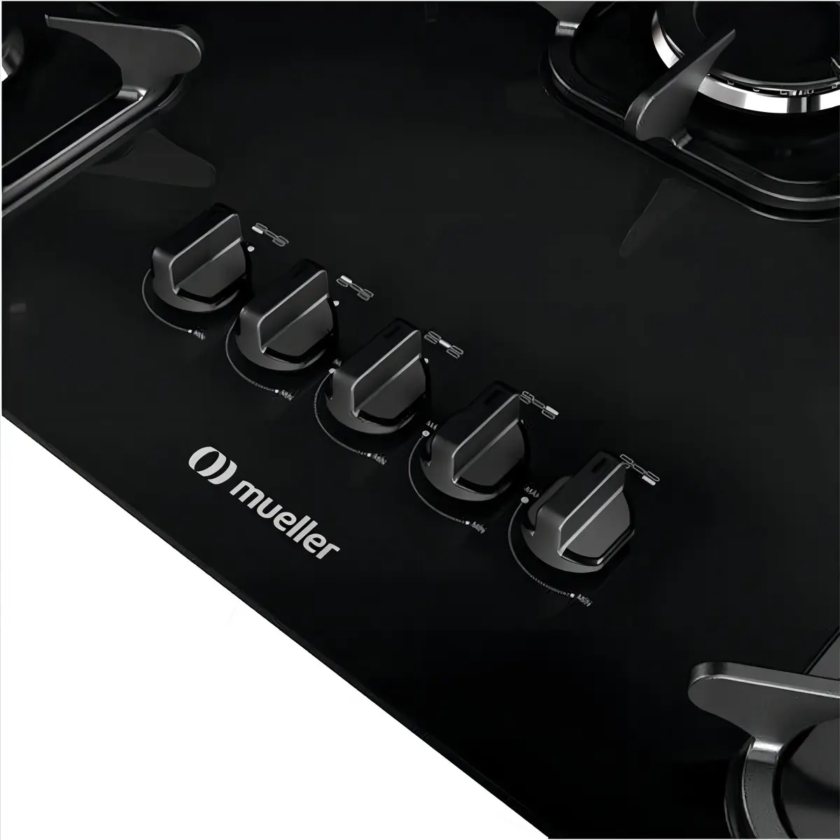 Cooktop Mueller 5 Bocas com Mesa de Vidro Preto-Imagem 4